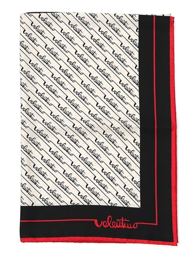 Valentino Logo Signature Printed Scarf In Multi