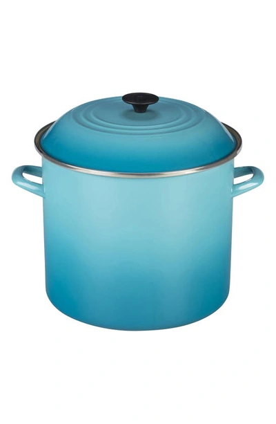 Le Creuset 10-quart Enameled Steel Stockpot In Blue