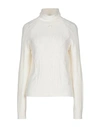High By Claire Campbell Turtlenecks In White