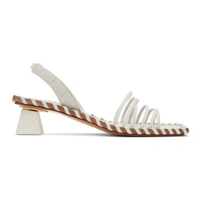 Jacquemus Off-white 'les Sandales Valerie' Heeled Sandals In Off White