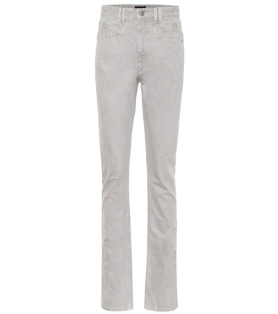 Isabel Marant Nominic High-rise Slim Jeans In Grey