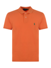 Polo Ralph Lauren Logo Embroidered Polo Shirt In Arancio