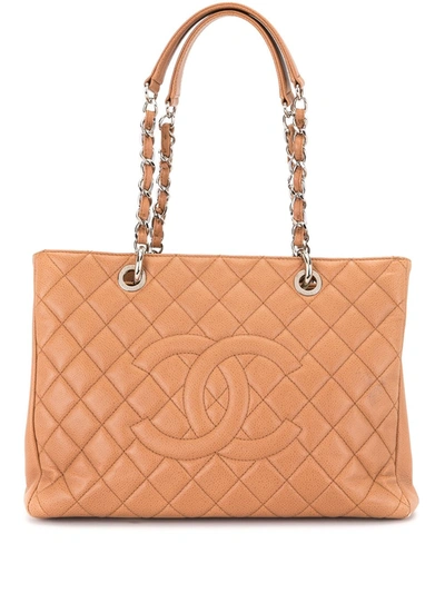 Pre-owned Chanel 2011 Grand Shopping Tote Bag In Brown