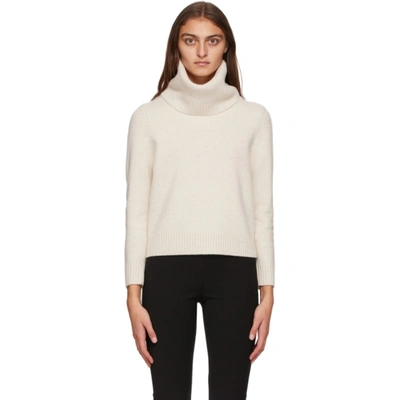 Totême Off-white Wool & Cashmere Prati Turtleneck In 150 Shell