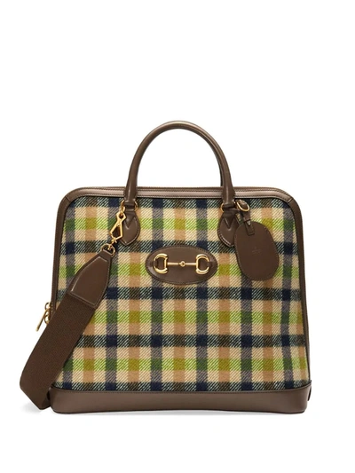 Gucci Horsebit 1955 Small Duffle Bag In Brown