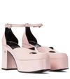 Gucci Marvin Block Heel Platform Pump In Pink