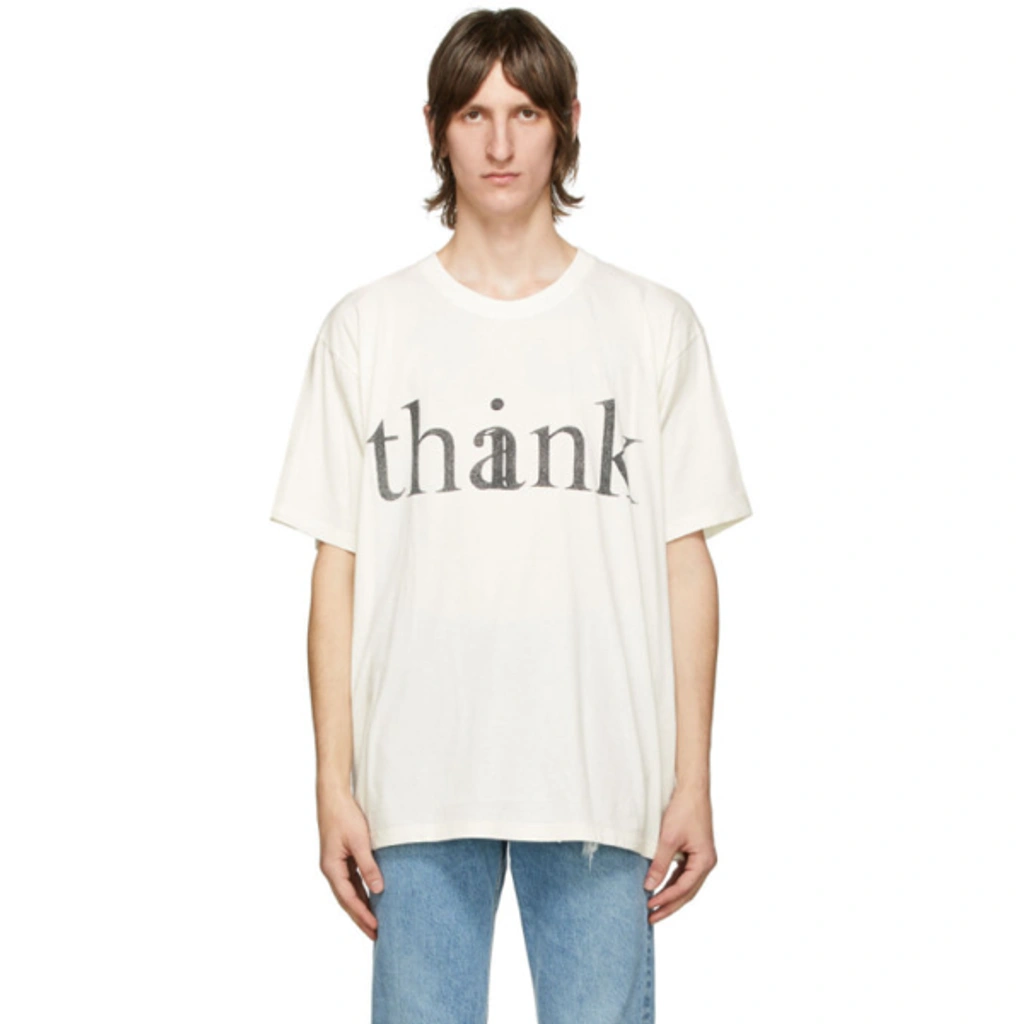 thankプリント Tシャツ gucci Gucci Men's Think/thank Print Oversize T-shirt In Off White | ModeSens