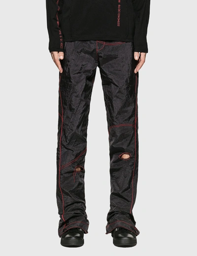 Kanghyuk Readymade Airbag Patched Flare Trouser In Black