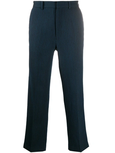 Viktor & Rolf Stripe-print Straight Trousers In Blue
