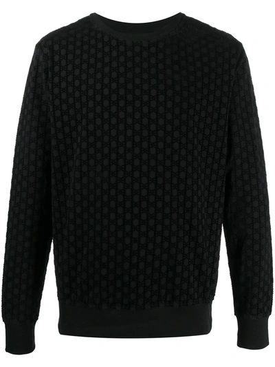 Balmain Logo Monogram Sweater In Black