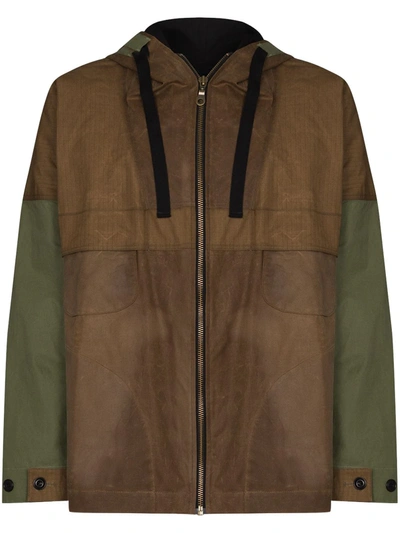 Nicholas Daley Zip-front Boxy-fit Parka Jacket In Green