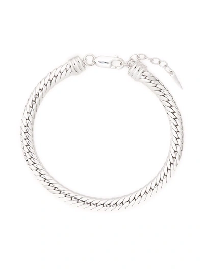 Missoma Camail Snake Chain Bracelet Silver Plated