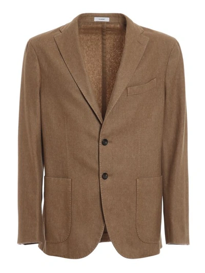 Boglioli Corduroy Blazer In Camel