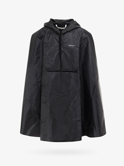 Off-white Rain Coat In Black