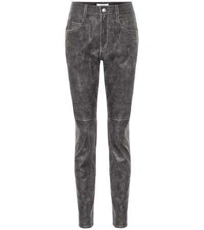 Isabel Marant Étoile Taro High-rise Skinny Leather Pants In Black