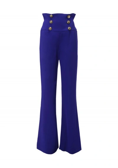 Balmain Pants In Bleu Saphir