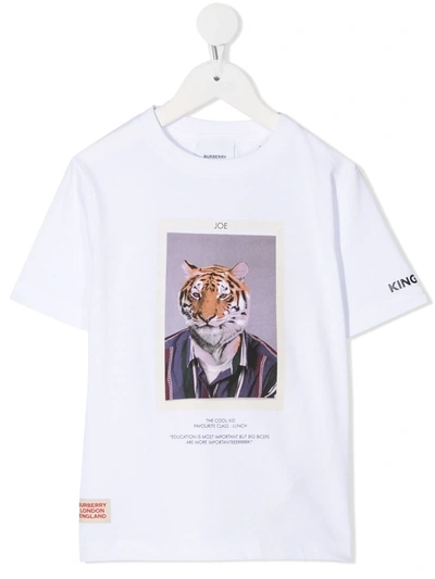 Burberry Kids' Character Print T-shirt In White