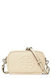 Tory Burch Perry Bombe Leather Crossbody Bag In New Cream/ New Cream