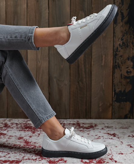 superdry white trainers