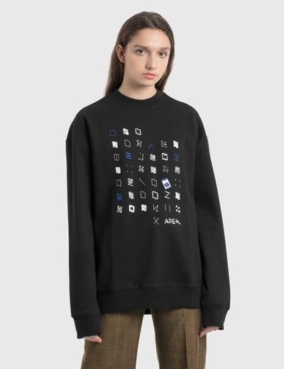 Ader Error Archive Sweatshirt In Black