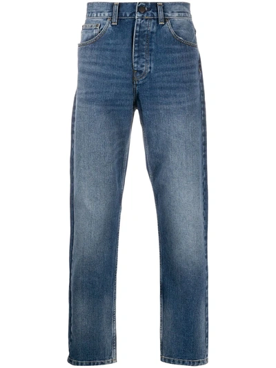 Carhartt High-rise Straight-leg Jeans In Blue