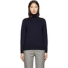 Apc Sandra Wool Turtleneck Sweater In Iak Dk Navy