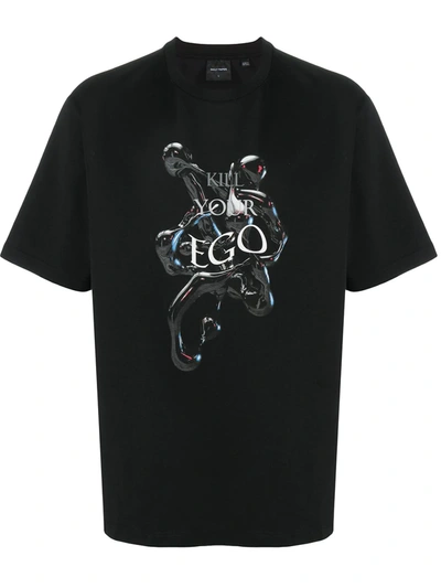 Daily Paper 'jenbla' Kill Your Ego Graphic Print T-shirt In Black