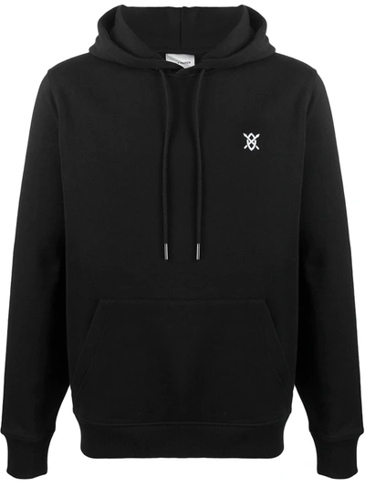 Daily Paper Embroidered Logo Hoodie In Black