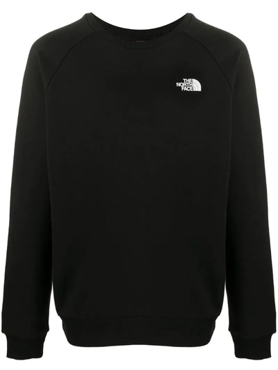 The North Face Long Sleeve Embroidered Logo Jumper In Black
