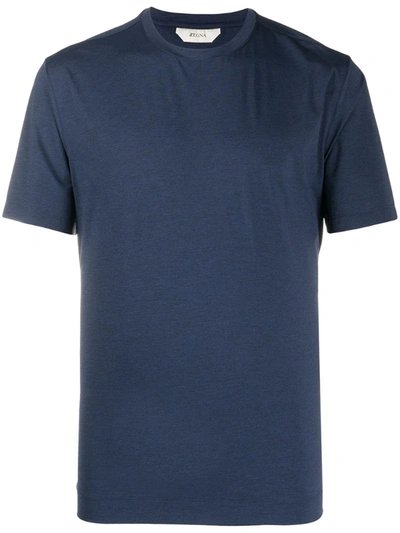 Z Zegna Solid-colour T-shirt In Blue