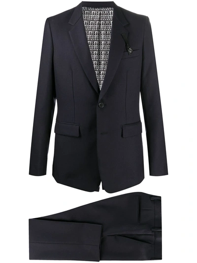 Viktor & Rolf Seal Single Breasted Suit In Blue