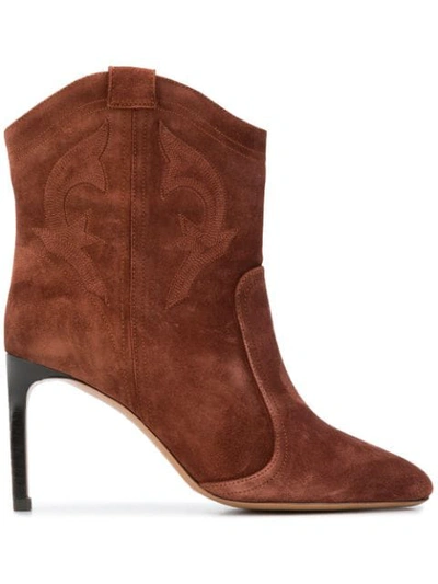 Ba&sh Caitlyn Ankle Boots In Brown