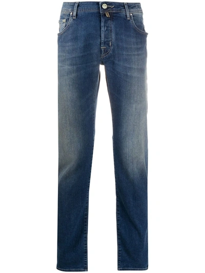 Jacob Cohen Five-pocket Straight-leg Jeans In Blue