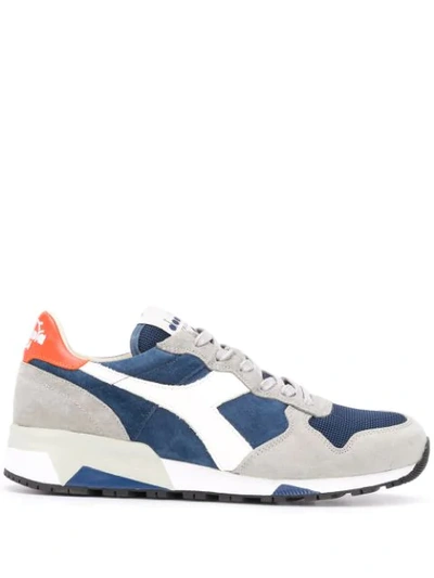 Diadora Panelled Low-top Sneakers In Blue