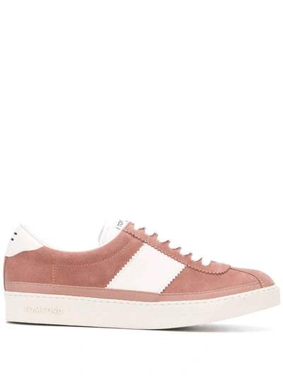 Tom Ford Cambridge Low-top Sneakers In Pink