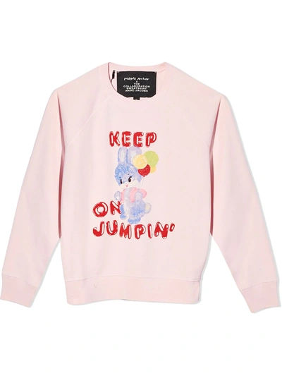 Marc Jacobs X Magda Archer The Collaboration Sweatshirt In Pink