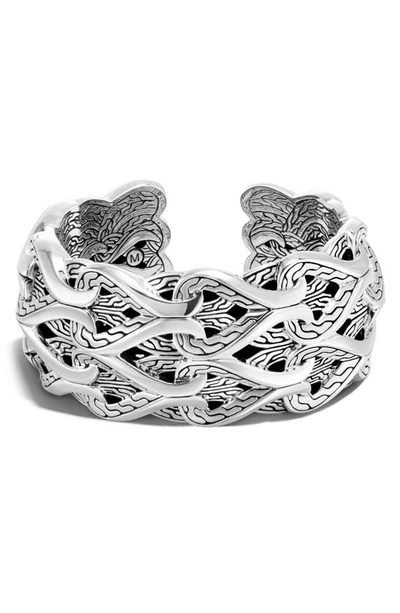 John Hardy Classic Asli-link Sterling Silver Medium Kick Cuff Bracelet