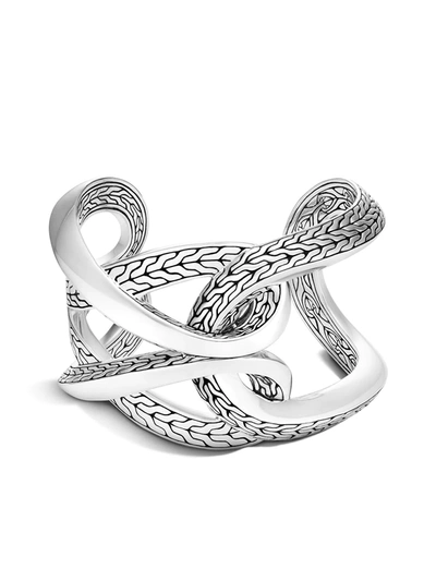 John Hardy Silver Asli Classic Chain Link 44.5mm Large Cuff