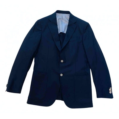 Pre-owned Ermenegildo Zegna Wool Vest In Blue