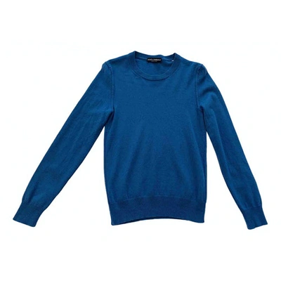 Pre-owned Dolce & Gabbana Cashmere Pull In Blue