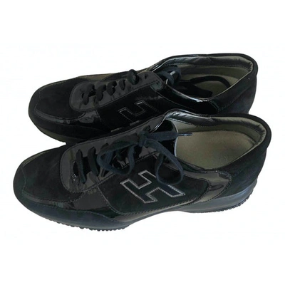 Pre-owned Hogan Trainers In Black