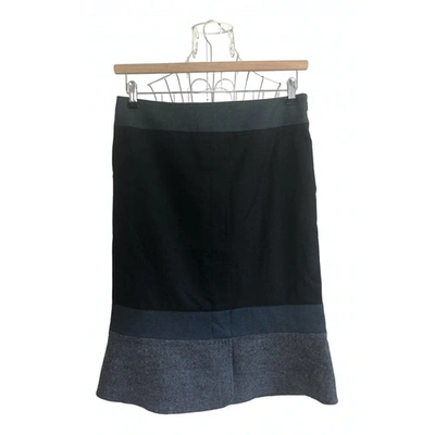 Pre-owned Jil Sander Wool Mid-length Skirt In Multicolour