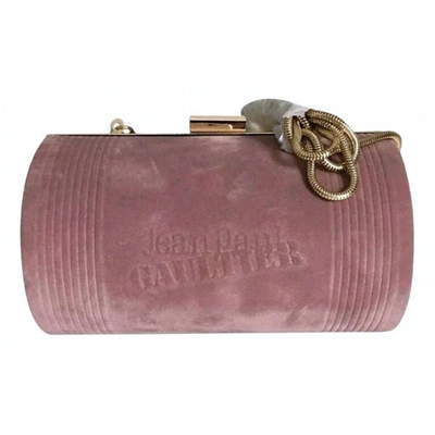 Pre-owned Jean Paul Gaultier Pink Velvet Clutch Bag