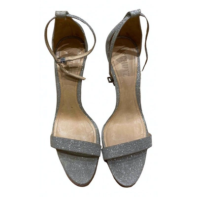 Pre-owned Schutz Glitter Sandals In Metallic