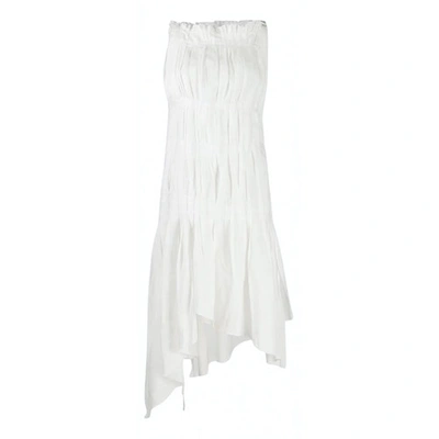 Pre-owned Jean Paul Gaultier Mid-length Dress In White
