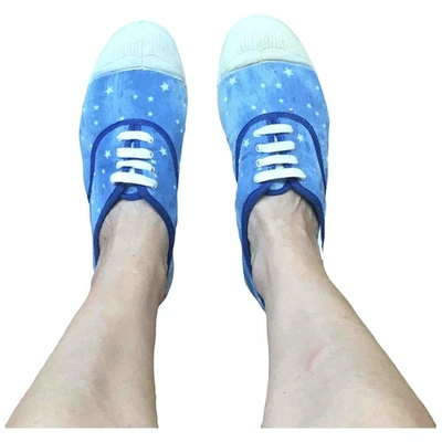 Pre-owned Bensimon Cloth Trainers In Blue