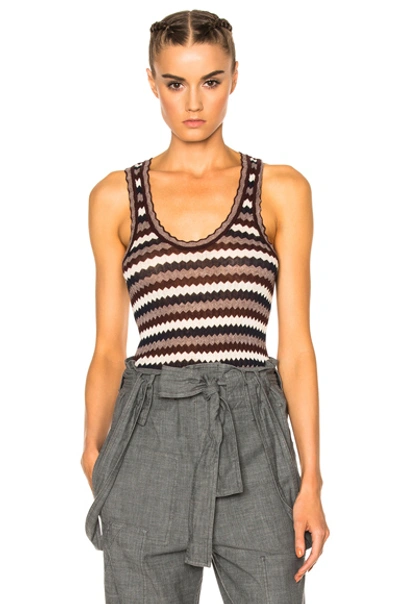Isabel Marant Étoile Amory Thin Strips Tank In Purple, Stripes. In Burgundy