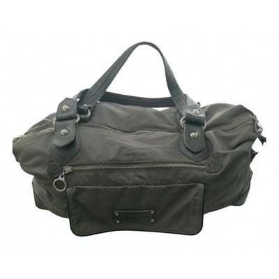 Pre-owned Lancaster Cloth Handbag In Grey