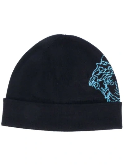 Versace Medusa-motif Beanie In Black