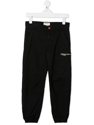 Zadig & Voltaire Boys' David Cotton Blend Cargo Pants - Little Kid, Big Kid In Noir